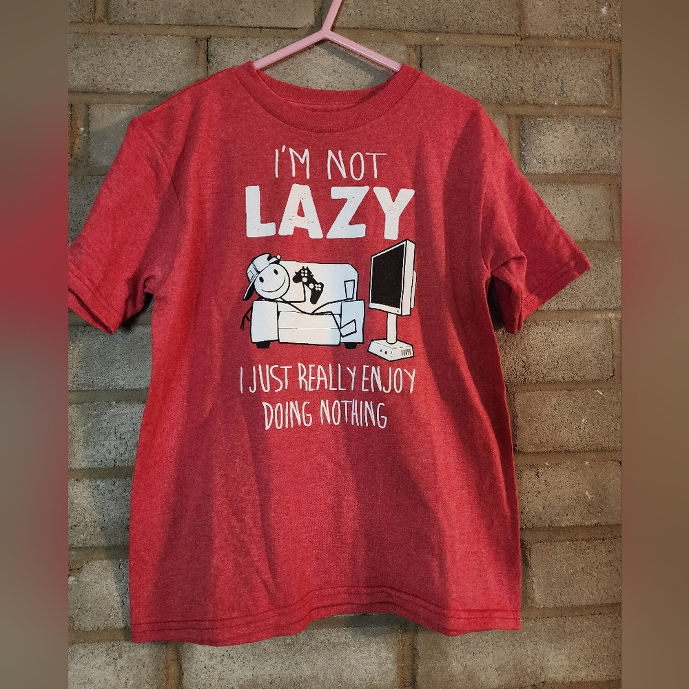 Nwot Boys Graphic T-Shirt " I'm Not Lazy...